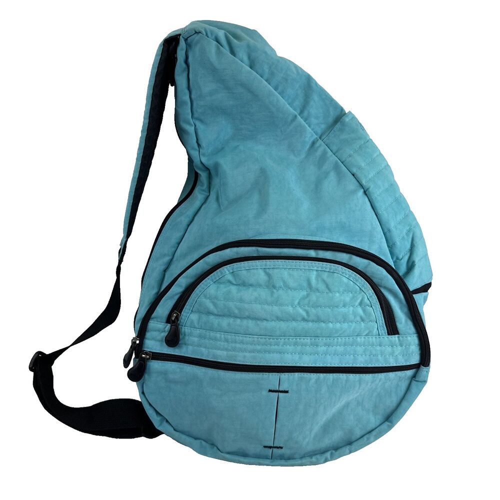 AmeriBag 21" Carry All Healthy Back Bag Tote Ergonomic Crossbody Sling Teal Blue